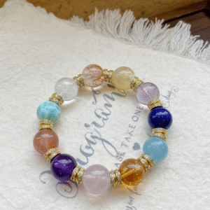 Multi-Stone Crystal Bracelet Set close-up
