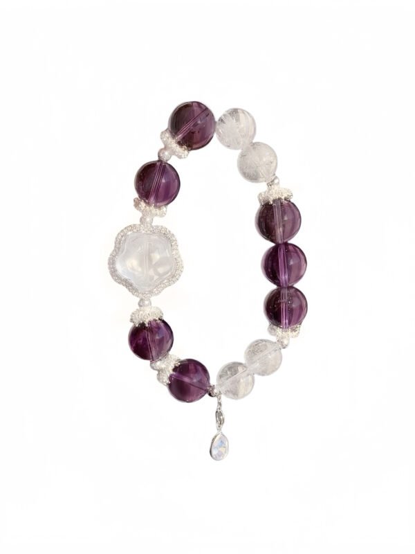Amethyst Clear Quartz Bracelet
